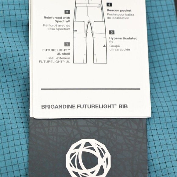 The North Face Brigandine FUTURELIGHT Bib Pants STEEP SERIES  Size M Skiing - Picture 7 of 14